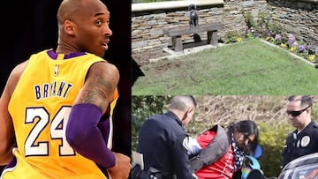 Arrestan a hombre por vandalizar la tumba de Kobe Bryant