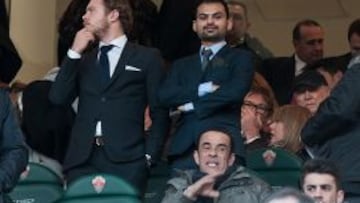 Prashant Agarwal en el palco del Elche.