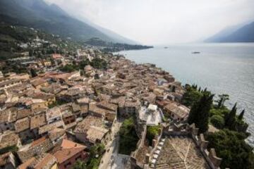 Vista de la localidad de Malcesine, Italia.