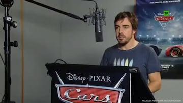 Fernando Alonso en el doblaje de Cars 3