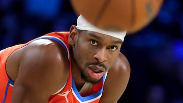 The OKC superstar spoke to reporters after the loss to a Wemby-inspired Spurs.