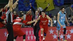 Pako Cruz, durante el partido ante el Estudiantes.