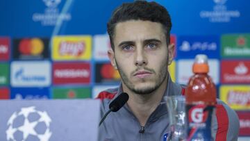 Hermoso, en la previa del partido ante el Bayer Leverkusen.