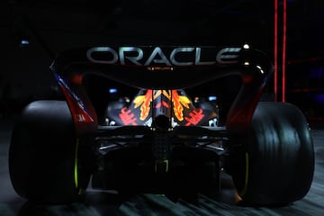 Presentaci¨®n del RB18, el nuevo monoplaza de Red Bull Racing que pilotar¨¢ Sergio P¨¦rez y Max Verstappen.