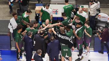 El Unicaja, durante un partido