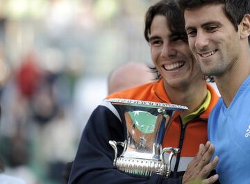 Rafa Nadal en el Masters de Roma 2009, ganó a Novak Djokovic por 7-6, 6-2.