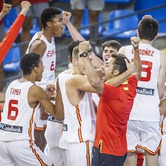 España gana en la prórroga a Serbia y luchará por las medallas