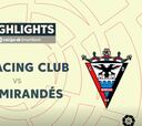 Resumen y goles del Racing vs Mirandés de LaLiga SmartBank