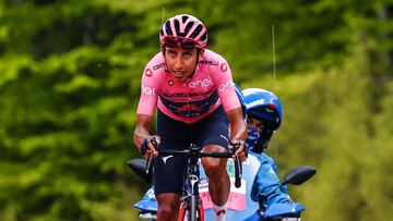 Egan Bernal en la etapa 20 del Giro de Italia