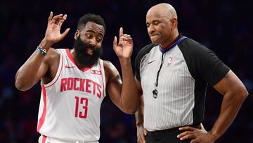 James Harden, durante un partido de la NBA con los Houston Rockets