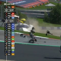 Escalofriante accidente en MotoGP: Rossi vuelve a nacer