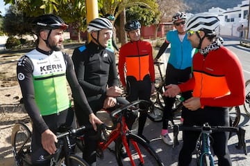 Indurain y Bisbal charlan durante la sesin.