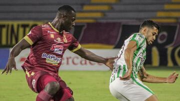 Partido de la Liga BetPlay entre Deportes Tolima y Atlético Nacional