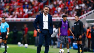 Martin Demichelis head coach of Monterrey during the 10th round match between Guadalajara and Monterrey as part of the Liga BBVA MX, Torneo Apertura 2024 at Akron Stadium on September 28, 2024 in Guadalajara, Jalisco, Mexico.