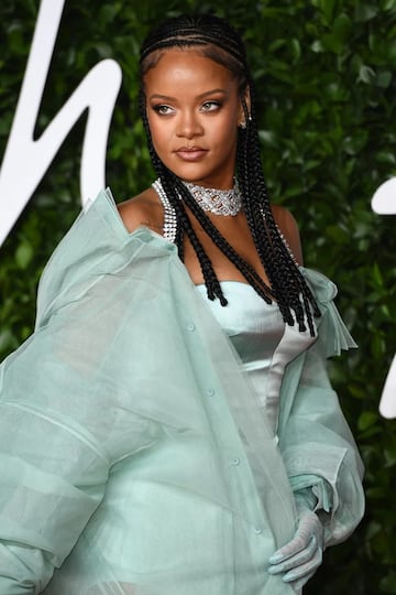 Rihanna en los British Fashion Awards en 2019.