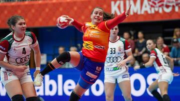 Partido de España y Hungría del Mundial de Balonmano.