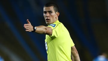 Andrés Rojas en un partido de la Liga BetPlay.