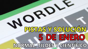 Wordle en español, científico y tildes para el reto de hoy 5 de enero: pistas y solución