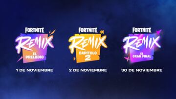 fortnite remix capitulo 2 agenda hoja ruta noviembre 2024