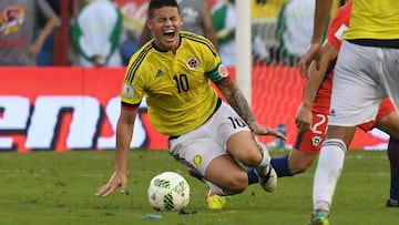 James tampoco logra brillar con Colombia