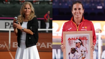 Arantxa Sánchez Vicario y Anabel Medina.