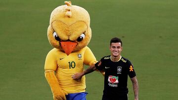 Coutinho, con la selecci&oacute;n brasile&ntilde;a.