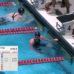 La nadadora ‘trans’ Lia Thomas, más rápida que Ledecky