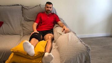 El técnico del Almería femenino se rompe el ligamento cruzado durante una sesión telemática