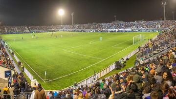 Can Misses, estadio del UD Ibiza, acoge un partido con público.