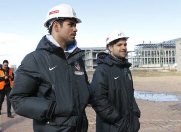 Diego Costa con Diego Ribas.