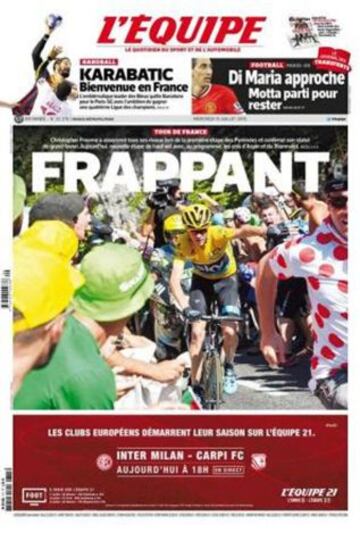 Portadas de la prensa deportiva