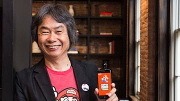 Shigeru Miyamoto, en un encuentro publicitario de Super Mario Run | 2016