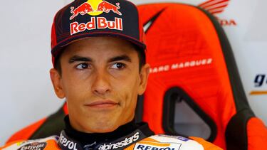 FILE PHOTO: MotoGP - Spanish Grand Prix - Circuito de Jerez, Jerez, Spain - July 17, 2020 Repsol Honda's Marc Marquez during practice REUTERS/Marcelo Del Pozo/File Photo