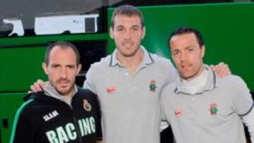 <b>TRÍO DE EX. </b>Munitis, Xisco y Pinillos, tres ex deportivistas, visitan Riazor con el Racing.