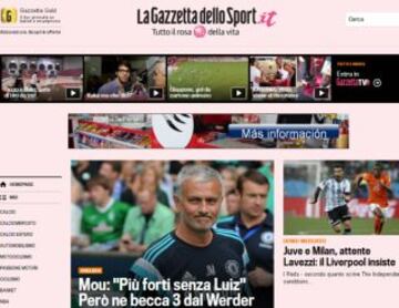 Portadas de la prensa extranjera