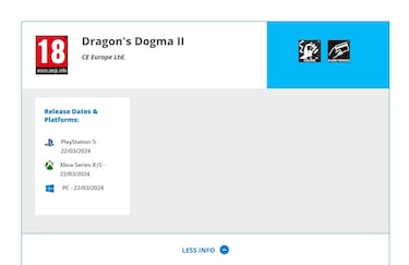 Dragon’s Dogma 2’s release date was revealed by ratings board ahead of official announcement