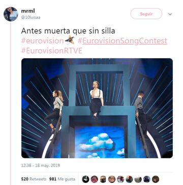 Los mejores memes de la gala de Eurovisión