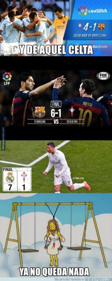 Los memes más divertidos de la goleada del Real Madrid al Celta