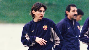 Lionel Messi estaba en Barcelona formando parte de las categorías inferiores del Fútbol Club Barcelona, específicamente en el Cadete A.