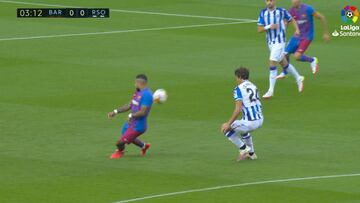 La primera acción de Memphis Depay con la camiseta del Barça fue una auténtica locura