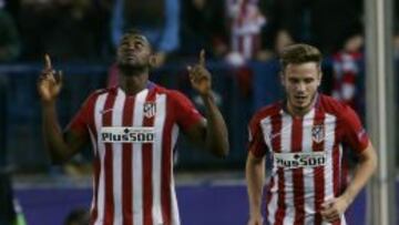 Jackson celebra su gol ante el Astana en Champions League.