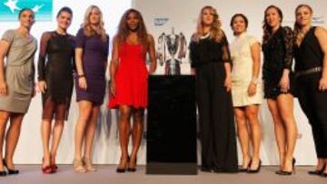 Sara Errani, Agnieszka Radwanska, Petra Kvitova, Serena Williams, Vika Azarenka, Li Na, Jelena Jankovic y Angelique Kerber.