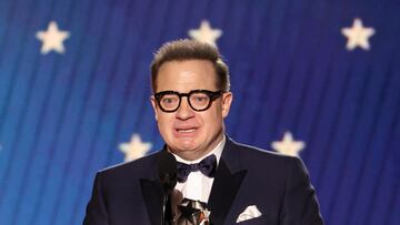 Brendan Fraser rompió en llanto tras ganar el Critics Choice Award como Mejor Actor por ‘The Whale’. Te compartimos el emotivo discurso del actor.