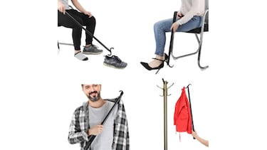 Este bastón con calzador es la mejor ayuda para la movilidad de personas mayores o con dolencias crónicas