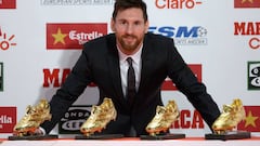 Messi recibe su cuarta Bota de Oro sin aclarar su futuro