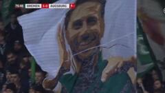 La espectacular bandera con la que el Werder se rinde a Pizarro