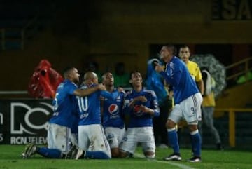 Millos ganó ante Junior en Bogotá. El fin de semana visita a Envigado sin Elkin Blanco, que completó cinco amarillas.