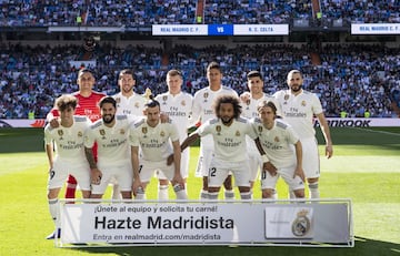 Once inicial del Real Madrid