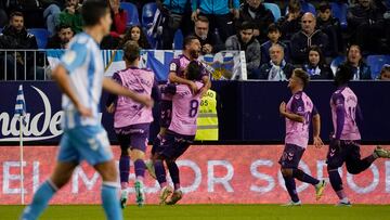 Shashoua celebra su gol ante el Málaga.