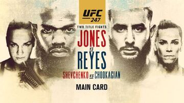 UFC 247: cartelera, horario, TV y cómo ver el Jones - Reyes